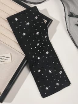 1/2Pcs Black White Star Headbands for Women Girls Yoga Workout No Slip Soft Hair Accessories Head Wraps Fashion Hairbands