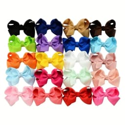 BABY BOWS 20/30/40Pcs 3inch Grosgrain Ribbon Hair Bow Clips for Baby Girls Hair Accessories Bowknot Hairpin Toddler Headgripes