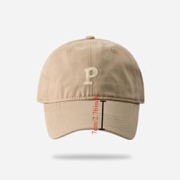 Fashion P Letter Baseball Caps Male Large Size 60cm 63cm Snapback Hats Female Ins Tide Soft Top Big Head Circumference Sun Hat