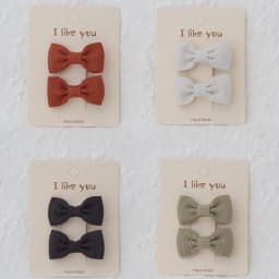 Cute Handmade Children's Hair Clips, Lovely Headwear, Trendy Baby Hair Accessories, Full coverage fabric Hairpin Bows for Girls