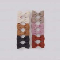 Cute Handmade Children's Hair Clips, Lovely Headwear, Trendy Baby Hair Accessories, Full coverage fabric Hairpin Bows for Girls