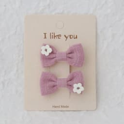 Cute Handmade Children's Hair Clips, Lovely Headwear, Trendy Baby Hair Accessories, Full coverage fabric Hairpin Bows for Girls
