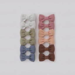 Cute Handmade Children's Hair Clips, Lovely Headwear, Trendy Baby Hair Accessories, Full coverage fabric Hairpin Bows for Girls