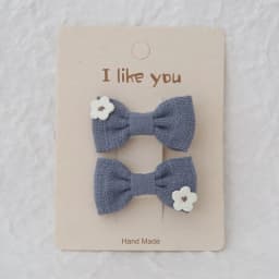 Cute Handmade Children's Hair Clips, Lovely Headwear, Trendy Baby Hair Accessories, Full coverage fabric Hairpin Bows for Girls