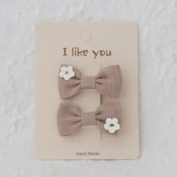 Cute Handmade Children's Hair Clips, Lovely Headwear, Trendy Baby Hair Accessories, Full coverage fabric Hairpin Bows for Girls