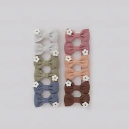 Cute Handmade Children's Hair Clips, Lovely Headwear, Trendy Baby Hair Accessories, Full coverage fabric Hairpin Bows for Girls