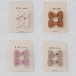 Cute Handmade Children's Hair Clips, Lovely Headwear, Trendy Baby Hair Accessories, Full coverage fabric Hairpin Bows for Girls