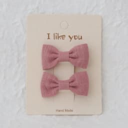 Cute Handmade Children's Hair Clips, Lovely Headwear, Trendy Baby Hair Accessories, Full coverage fabric Hairpin Bows for Girls