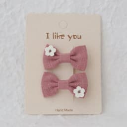 Cute Handmade Children's Hair Clips, Lovely Headwear, Trendy Baby Hair Accessories, Full coverage fabric Hairpin Bows for Girls