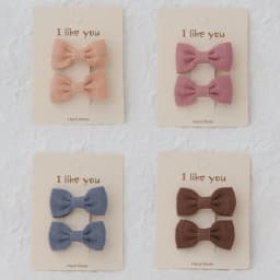 Cute Handmade Children's Hair Clips, Lovely Headwear, Trendy Baby Hair Accessories, Full coverage fabric Hairpin Bows for Girls