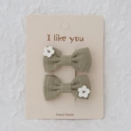 Cute Handmade Children's Hair Clips, Lovely Headwear, Trendy Baby Hair Accessories, Full coverage fabric Hairpin Bows for Girls