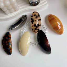 Women's Spoon Hair Clip Spring Clip Top Korean Acetic Acid Hair Clip Hair Claws Accessories Simple Headpiece