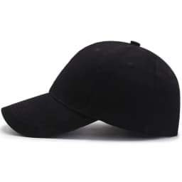 Unisex Baseball Cap – Adjustable Black Sports Hat for Outdoor Casual Summer Wear