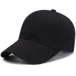 Unisex Baseball Cap – Adjustable Black Sports Hat for Outdoor Casual Summer Wear