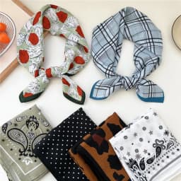 65*65cm Headband Hairband Bandanas Hair Scarf Square Scarf Hairscarf Headscarf Turban Shawl Wrap