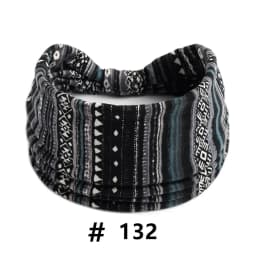 Wide Headbands for Women Polka Dots Knotted Headwrap Turban Yoga Workout Head Bands Boho Stretch Cotton Bandana Hair Accessories