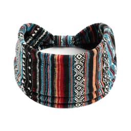 Wide Headbands for Women Polka Dots Knotted Headwrap Turban Yoga Workout Head Bands Boho Stretch Cotton Bandana Hair Accessories