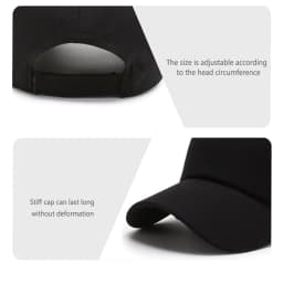 Unisex Hat Plain Curved Sun Visor Hat Outdoor Dustproof Baseball Solid Color Fashion Adjustable Leisure Caps Men Women