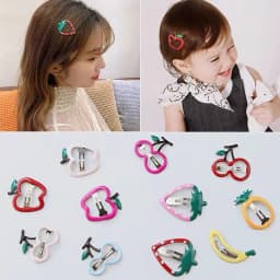 Hot Sweetly Strawberry Fruit BB Hair Claw Side Clips for Women Girls Kids Child Hairpin Gift Hair Accessories Headwear Ornament