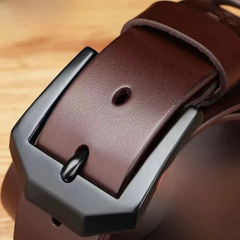 Casual Leather Belt for Men Middle Young Generation Youth Style Guangzhou Sanli Buckle Waist Belt Korean Version