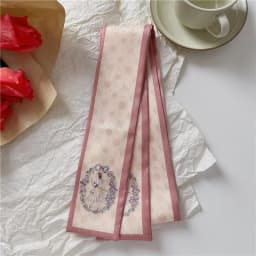Romantic flower season pastoral silk scarf tied for Women, Lightweight Versatile Bandana Style, Daily Office Party Vacation Boho