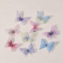 5PCS New Cute Princess Mesh Double-layer Butterfly Lovely Girls Hairpins Children Headwear Hairgrip Hair Clips Hair Accessories