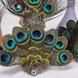 Peacock Women Hair Clip Feather Wedding Headband Headwear Carnival Fancy Dress Hair Pin Hairpin Hair Accessories