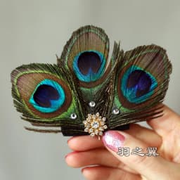 Peacock Women Hair Clip Feather Wedding Headband Headwear Carnival Fancy Dress Hair Pin Hairpin Hair Accessories