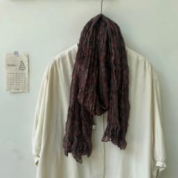 Spring and Autumn New Crumpled Small Floral Scarf Retro Mori Pastoral Silk Shawl Fashion Trend