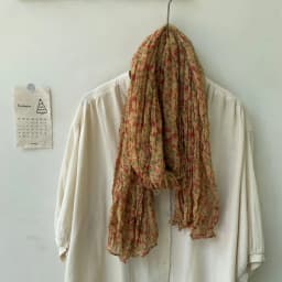 Spring and Autumn New Crumpled Small Floral Scarf Retro Mori Pastoral Silk Shawl Fashion Trend