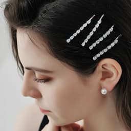 Delicate Rhinestone Sparkling Hair Clip Fashion Bangs Side Clip For Women Daily Girls Hair Accessories As Gifts