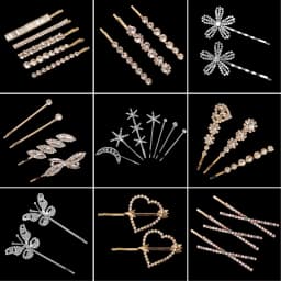 Delicate Rhinestone Sparkling Hair Clip Fashion Bangs Side Clip For Women Daily Girls Hair Accessories As Gifts