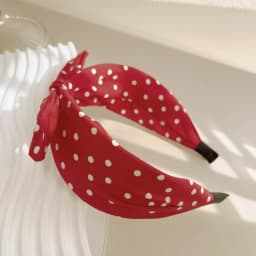 Boho Dots Wide Hair Bands for Women Girls Vintage Beach Bowknot Ear Bows Korean Soft Turbans Headbands Accessories Wholesale