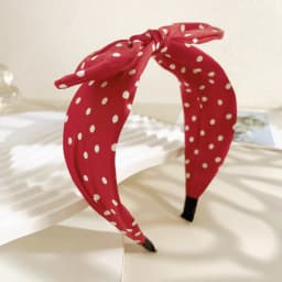 Boho Dots Wide Hair Bands for Women Girls Vintage Beach Bowknot Ear Bows Korean Soft Turbans Headbands Accessories Wholesale
