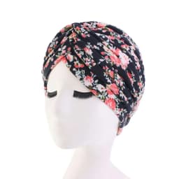 New Flower Print Knot Turban Hat Bandana Cancer Chemo Beanies Headwrap Caps Bonnet Elastic Hair Headband Inner Hijabs Turbante