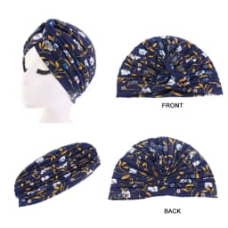 New Flower Print Knot Turban Hat Bandana Cancer Chemo Beanies Headwrap Caps Bonnet Elastic Hair Headband Inner Hijabs Turbante