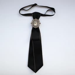 Vintage Fabric Bow Tie for Women Crystal Fashion College Style Necktie Shirt Collar School Uniform Tie Jewelry Accessories