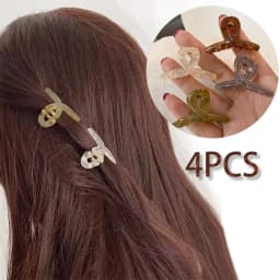 New 4PCS Hair Clip Small Hairpins for A Woman Ladies Hair Clip Barrette Girl Buckle for Hair Claw Accessories