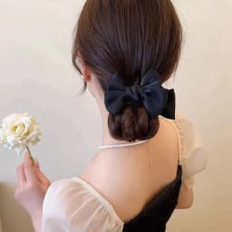 1pc New Elegant Bowknot Bun Claw Clip Internet Celebrity Temperament Hair Clip for Women Rear of Head Clip Accessories