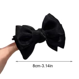 1pc New Elegant Bowknot Bun Claw Clip Internet Celebrity Temperament Hair Clip for Women Rear of Head Clip Accessories