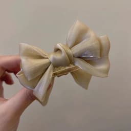 1pc New Elegant Bowknot Bun Claw Clip Internet Celebrity Temperament Hair Clip for Women Rear of Head Clip Accessories