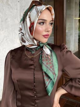 Fashion 90cm Square Silk Scarves Women Hijab Satin Print Kerchief Femme Head Scarf Foulard Bandana Beach Pareo Shawl Wrap Hijab