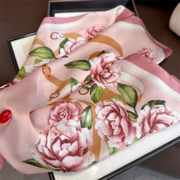 70cm Hair Print Summer Silk Feeling Scarf For Women Fashion Neck Tie Hand Bag Foulard Wrist Kerchief Shawl Wraps Hajib