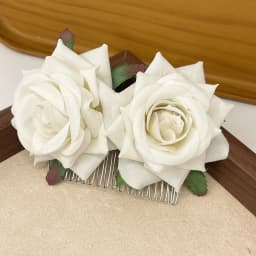 1pc Velvet Rose Hair Clip, Metal Brush Hairpin Hair Comb, Vacation Wedding Hair Ornament