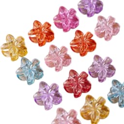 10pcs Girs Cute Colorful Transparent Flower Small Hair Claw Clip Lovely Hair Bang Side Clips Hairpin Barrette Hair Accessories