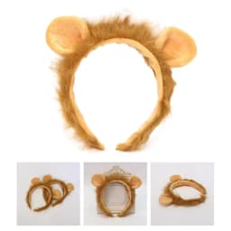 Woman Plush Lion Ear Headband Carnivals Cosplay Animes Character Hair Decor Makeup Live Broadcast Cosplay Party Headpieces