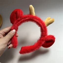 Woman Plush Lion Ear Headband Carnivals Cosplay Animes Character Hair Decor Makeup Live Broadcast Cosplay Party Headpieces