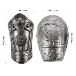 1 Set Armor Shoulder Pads knight Cosplay Armour Costume Vintage Medieval Dress up Armour Arm Shoulder Plate Roman knight Armour
