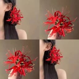 Super Delicate Flower Hair Clip Seaside Atmosphere Clip Photo Hair Accessories Duckbill Clip Lily Hairpins Side Clips