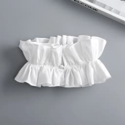 Women's Solid Colour Black White Vertical Cotton Fake Collar Ruffled Neck Collar Fashion Lace False Collar Four Seasons